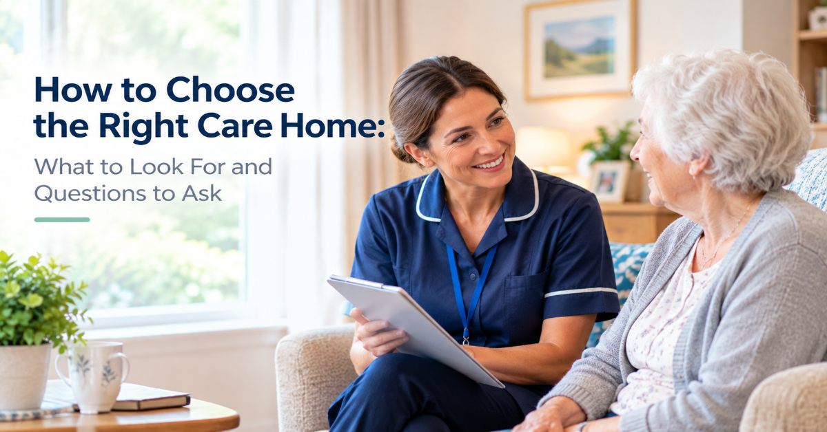 How to Choose the Right Care Home: What to Look For and Questions to Ask